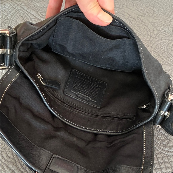 Coach Black Leather Shoulder Bag - Picture 15 of 16